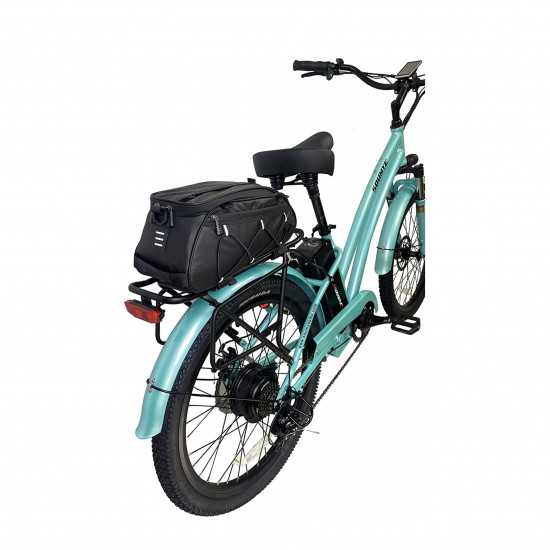 Rear Bike Rack Bag/Bike Panniers Waterproof Bicycle Ebike Saddle Bag Cycling Pannier Trunk Carrier with Reflector & Adjustable Cord